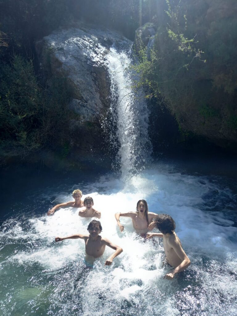 Melting snow transforms into steams and wsaterfalls during late spring and early summer